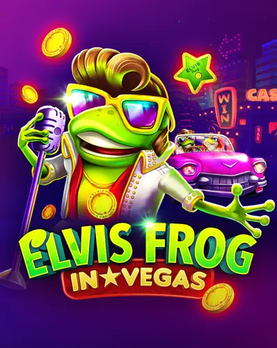 Elvis Frog in Vegas slotlogo